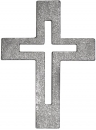Holzstreuteil Kreuz silber